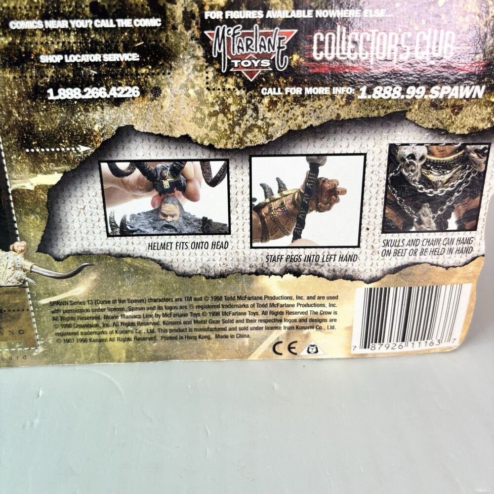 McFarlane Toys Curse of the Spawn Series 13 Zeus Ultra Action Figure NEW 1998 - Picture 3 of 3